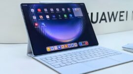 Huawei Rilis MatePad Pro Max di Bangkok dengan Desain Super Tipis dan Layar OLED 3K.( Poto ; KOMPAS.com/Lely Maulida ).