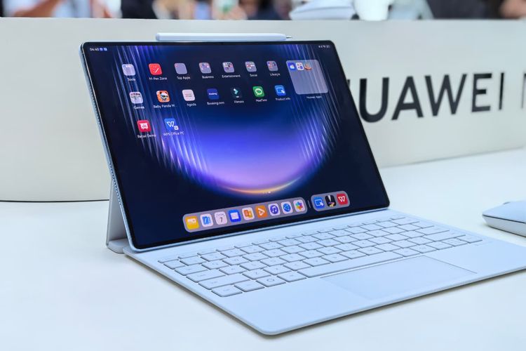 Huawei Rilis MatePad Pro Max di Bangkok dengan Desain Super Tipis dan Layar OLED 3K.( Poto ; KOMPAS.com/Lely Maulida ).