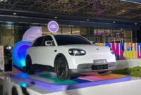 Chery Q mobil listrik dari Chery. ( Poto : KOMPAS.com / Dio Dananjaya ).