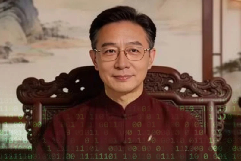 Seorang anak muda di China membuat karakter virtual berupa profesor palsu dari AI untuk edukasi orangtua mereka.( Poto : kompas.com).