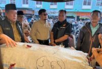 Wakil Gubernur Jambi Abdullah Sani sidah harga di Pasar Angso duo jelang idhul adha( Poto : jambiprima.com).