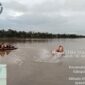 Warga Tebo Ali (44) tenggelam di Sungai Batanghari Desa Triti. Tim gabungan BPBD dan Basarnas masih melakukan pencarian.( Poto : jambiprima.com ).