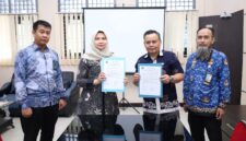 Kantor Wilayah Kementerian Hukum Jambi menandatangani tindak lanjut analisis dan evaluasi perda Kabupaten Tebo dan Kerinci pada Kamis, 21 Mei 2026.( Poto : jambilink.id)