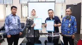 Kantor Wilayah Kementerian Hukum Jambi menandatangani tindak lanjut analisis dan evaluasi perda Kabupaten Tebo dan Kerinci pada Kamis, 21 Mei 2026.( Poto : jambilink.id)