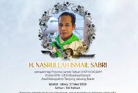 Nasrullah Ismail Sabri (54), meninggal dunia di Mina, Arab Saudi.( Poto : jambiekspres.co.id )