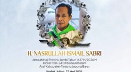 Nasrullah Ismail Sabri (54), meninggal dunia di Mina, Arab Saudi.( Poto : jambiekspres.co.id )