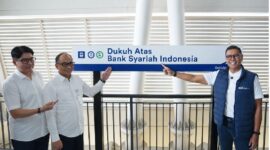 Peresmian nama Stasiun Dukuh Atas–Bank Syariah Indonesia sebagai bagian kerja sama naming rights LRT.( Poto : Jambiekspres.co.id ).