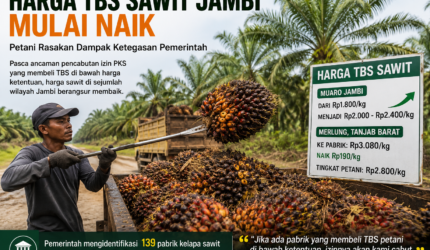 Pemerintah mengancam 123 PKS yang masih membeli TBS sawit di bawah harga acuan dengan sanksi hingga pencabutan izin usaha.