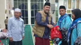Pemerintah Kabupaten Merangin memberangkatkan 101 Calon Jamaah Haji Kloter 23 musim haji 1447 H melalui prosesi pelepasan di Masjid Baitul Makmur.( Poto : JAMBIPRIMA.COM ).
