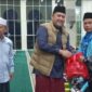 Pemerintah Kabupaten Merangin memberangkatkan 101 Calon Jamaah Haji Kloter 23 musim haji 1447 H melalui prosesi pelepasan di Masjid Baitul Makmur.( Poto : JAMBIPRIMA.COM ).
