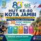 Pemkot Jambi menggelar 30 event kolaboratif untuk merayakan HUT ke-80 dan Hari Jadi Kota Jambi 2026 bersama masyarakat dan UMKM.( Poto : AI)
