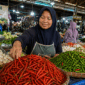 Seorang Pedagang Cabai (Foto: Ist)