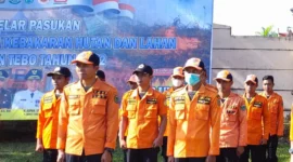 BPBD Kabupaten Tebo meningkatkan kesiapsiagaan Karhutla meski hujan masih turun hingga akhir Mei 2026 untuk mencegah munculnya titik api di wilayah rawan.( Poto : istimewa ).