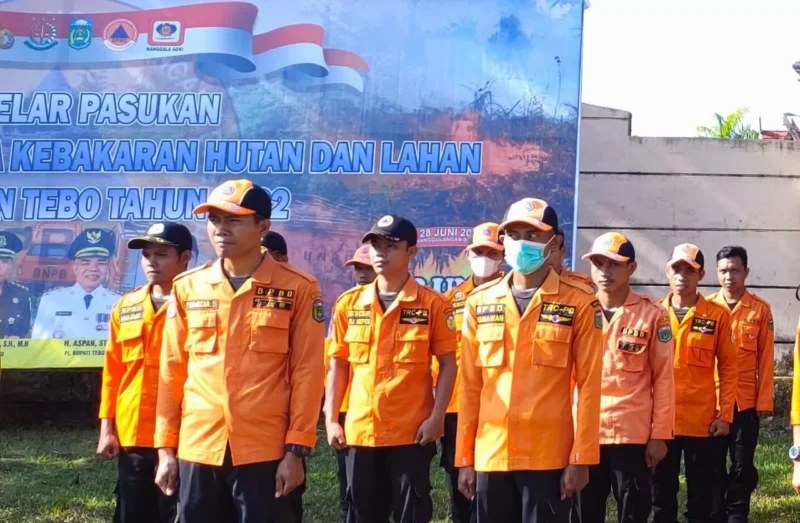 BPBD Kabupaten Tebo meningkatkan kesiapsiagaan Karhutla meski hujan masih turun hingga akhir Mei 2026 untuk mencegah munculnya titik api di wilayah rawan.( Poto : istimewa ).