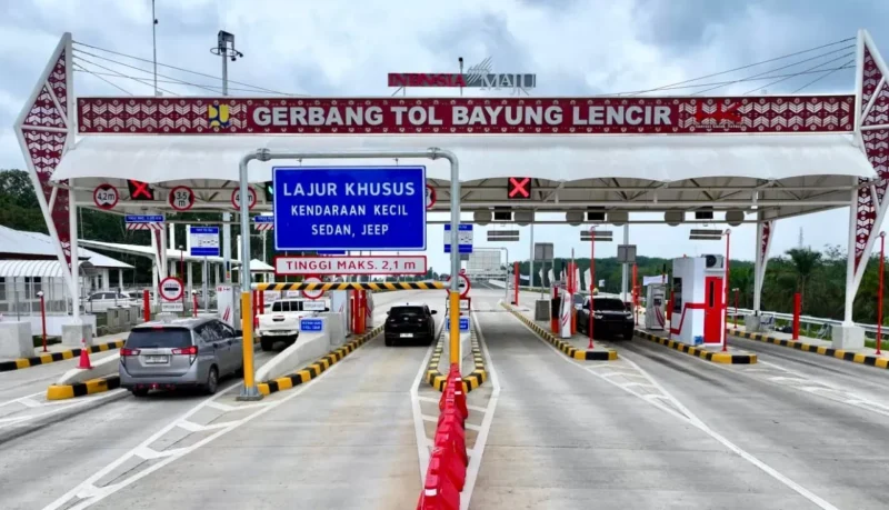 Tol Padang–Sicincin mencatat lonjakan paling tinggi, mencapai 137,22 persen dengan 4.066 kendaraan.( Poto : jambilink.id )