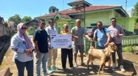 FIFGROUP menyalurkan hewan kurban Idul Adha 1447 H di Muara Bungo ( Poto : jambione.com ).