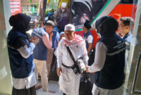 Kloter perdana jamaah haji Jambi yang berjumlah 445 orang dijadwalkan berangkat ke Tanah Suci pada Selasa.( Poto : MINA NEWS.NET ).