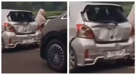 Kecelakaan Beruntun 8 Kendaraan di Tol Jagorawi KM 19 Bogor( Poto : tribunjakarta.com )