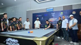 Kejuaraan Biliar Internasional Piala Kapolda Jambi 2026 digelar di Jambi dengan peserta Indonesia dan Filipina.( Poto : ANTARA )