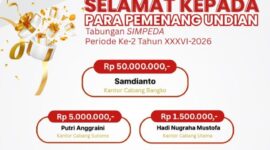 Nasabah Bank Jambi Raih Rp50 Juta di Undian Simpeda Nasional 2026. ( Poto : Akses Jambi ).