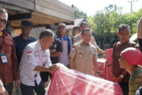 Gubernur Jambi Al Haris memprioritaskan pemulihan infrastruktur di Kabupaten Merangin pascabanjir.( Poto : infojambi.com).