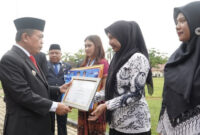 Al Haris memimpin upacara Otoda dan Hardiknas 2026 di Bungo, menekankan sinergi pusat-daerah, peningkatan pendidikan, dan kesejahteraan guru di Jambi.( Poto : infojambi.com)