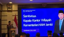 Kepala Kantor Wilayah Kantor Wilayah Kementerian Hak Asasi Manusia Provinsi Jambi, Sukiman.( Poto : JAMBIlink ).
