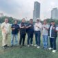 KONI Jambi dan PSF Group di lapangan sepak bola bahas kerja sama sarpras olahraga( Poto : jambilink.id )