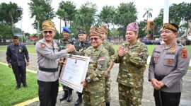 Apel Kebangsaan Sabuk Kamtibmas di Lapangan Kantor Wali Kota Jambi, Senin (25/5/2026).( Poto : jambilink.id )