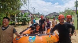 Banjir Kota Jambi 2026 terjadi setelah hujan deras mengguyur wilayah kota sejak dini hari Sabtu (2/5/2026).( Poto : sekitarjambicom).