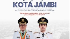 Hari Jadi Kota Jambi ke-80 mendapat dukungan dari Jambi Business Center yang menegaskan komitmennya dalam mendukung pertumbuhan ekonomi dan pembangunan kawasan bisnis modern.( Poto : JAMBIEKSPRES.CO.ID ).