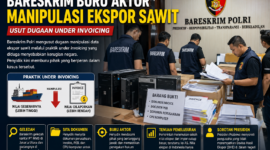 Bareskrim Polri mengusut dugaan manipulasi ekspor sawit melalui praktik under invoicing ( Ilustrasi Poto : chatGPT )