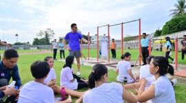 Uji jasmani Akpol di Polda Jambi menilai lebih dari sekadar kemampuan fisik.( Poto : jambilink.id )