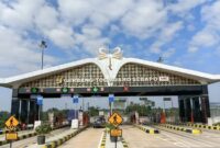 Gerbang tol Sebapo jambi.( poto : ANTARA )