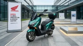 Honda NS150ES resmi hadir di China dengan desain sporty mirip PCX dan Vario. Simak spesifikasi, fitur, dan harga lengkapnya di sini.( Poto : dok. Radar Madura - Jawa Pos ).