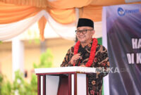 Mendikdasmen Abdul Mu’ti menegaskan penghapusan istilah guru honorer dalam UU ASN 2023 dan menggantinya dengan guru non-ASN.( Poto : REPUBLIKA ).