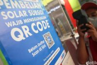 QR Code MyPertamina yang menampilkan status “Bukan Penerima Subsidi” membuat pengguna BBM subsidi Pertalite dan Solar mengalami kebingungan.( Poto : detikoto/ Grandyos Zafna ).