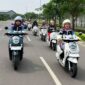 edukasi safety riding pengendara perempuan melalui kampanye #Cari_Aman mendorong keselamatan berkendara dengan tips aman.( Poto : GridOto.com ).