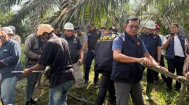 Tim dari Bareskrim Polri turun tangan mengecek penyebab listrik padam di sebagian Sumatera(Poto : istimewa ).
