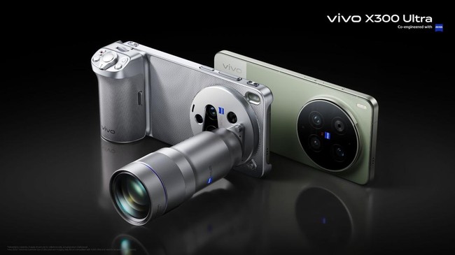 Vivo X300 Ultra resmi meluncur di Indonesia dengan kamera 200MP dan fitur canggih layaknya studio film, dirancang untuk content creator. ( Poto : CNN Indonesia ).
