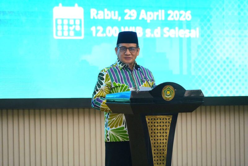Wamenag Romo Muhammad Syafi’i menegaskan komitmen Kemenag dalam meningkatkan kesejahteraan guru melalui relaksasi PPG 2026,( Poto : Kemenag )