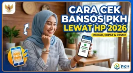 Cara cek Bansos 2026 melalui HP ( Poto : Babel Insight ).