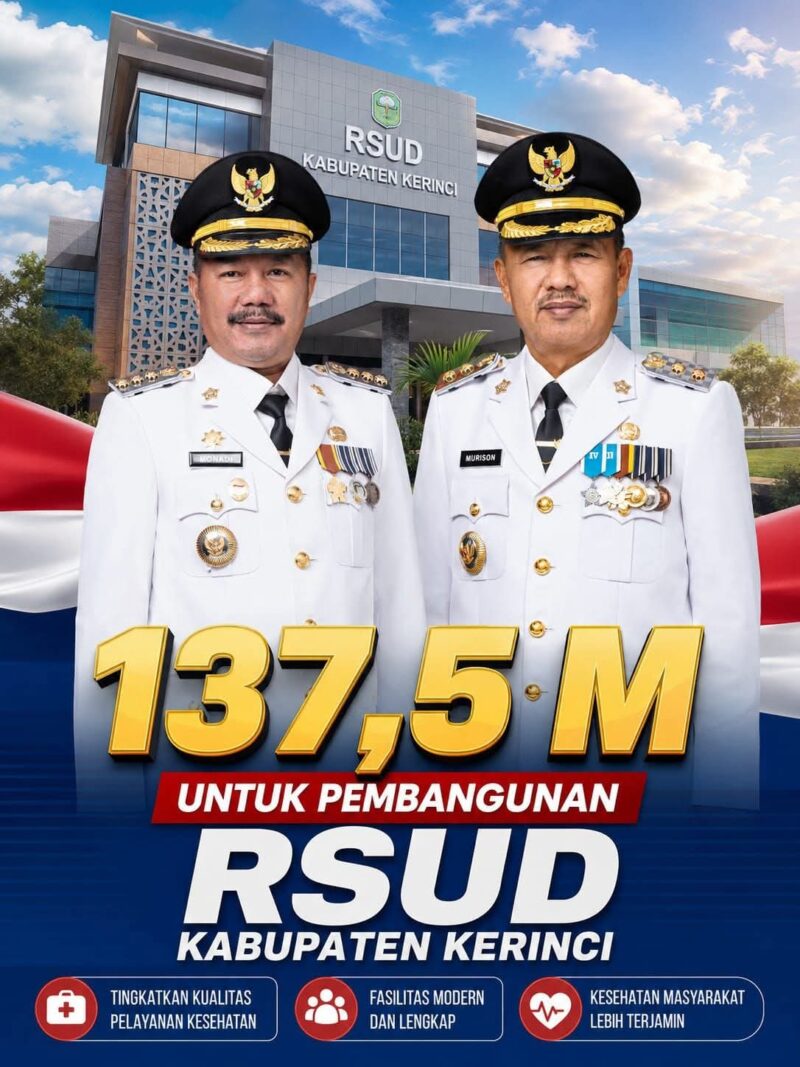 Tender RSUD Kerinci rampung. PT PP Urban menang proyek Rp137,5 miliar