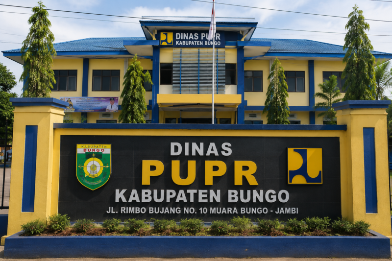 Ilustrasi kantor Dinas PUPR Kabupaten Bungo ( poto : chatGPT )