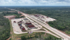Pembangunan rest area Tol Betung–Jambi( poto : bicarajambi.com ).