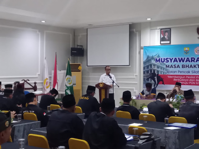 Musyawarah Provinsi (Musprov) Ikatan Pencak Silat Indonesia (IPSI) Provinsi Jambi yang digelar di Hotel Ratu, Minggu, 14/6/2026.( poto : bicarajambi.com )