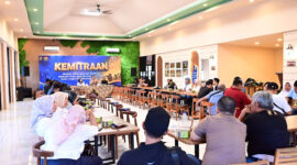 Kabid Humas Polda Jambi Kombes Pol. Erlan Munaji menyampaikan apresiasi kepada seluruh awak media.( poto : bicarajambi.com )