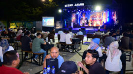Lomba Stand Up Comedy Polda Jambi menjadi salah satu agenda yang memeriahkan peringatan Hari Bhayangkara ke-80 Tahun 2026.( poto : bicarajambi.com )