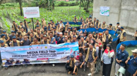 Kolaborasi SKK Migas Sumbagsel, Pertamina EP Jambi Field, dan desa dorong budidaya ikan bioflok.( poto : bicarajambi.com )