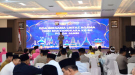 Doa Lintas Agama Polda Jambi digelar pada Hari Bhayangkara ke-80.( poto : bicarajambi.com )